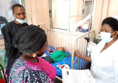 Baby John Innocent LHCHF PTAP Grant beneficiary at the Asokoro District Hospital - April 2021