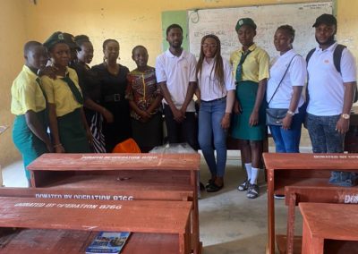Lady Helen Child health Foundation Team with Okota Senior Secondary School Teachers and Students