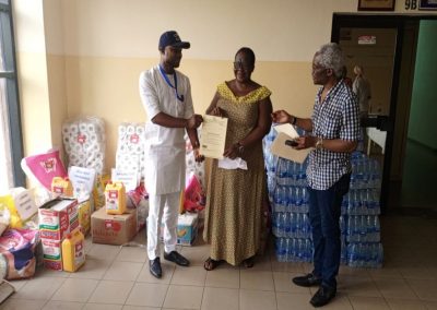 Children’s Day celebration outreach award presented to Amazing Tots Orphanage Home by CWAY Representative and Dr Benjamin Odeka Founder/CEO of LHCHF -26th May 2023