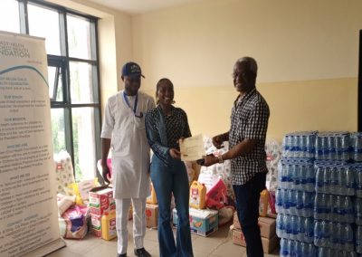 Children’s Day celebration outreach award Received by Dr Roseline on behalf of Hope for Survival Orphanage Home presented by CWAY Representative and Dr Benjamin Odeka Founder/CEO of LHCHF -26th May 2023