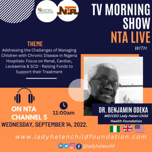 The CEO and Director of Operation LHCHF were also hosted on NTA Chanel 5 Morning show on the 14th September 2022
