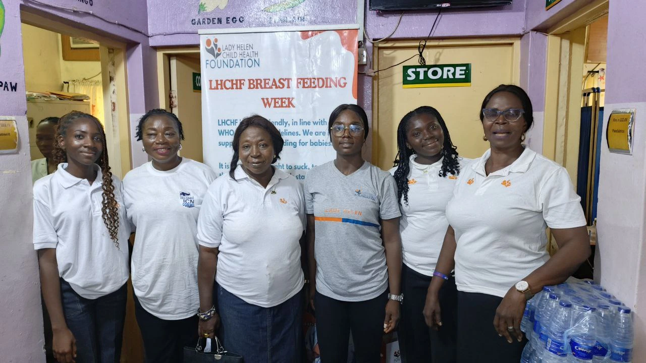 LHCHF staff, volunteers and breastfeeding champions at the end of the outreach