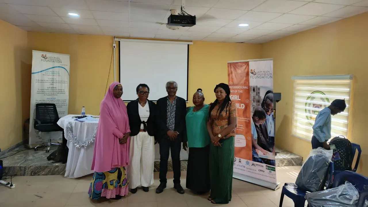 Dr Benjamin Odeka and Dr Francesca Odeka with the members of the FCT Education Board after the debate event