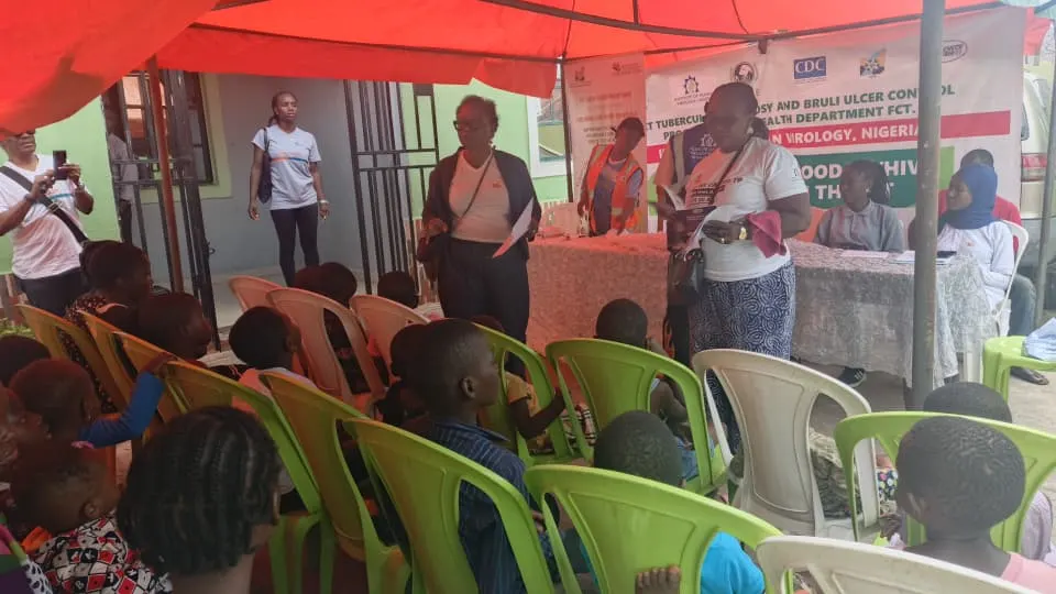 LHCHF Director of operations introducing the event and its purpose to the children.