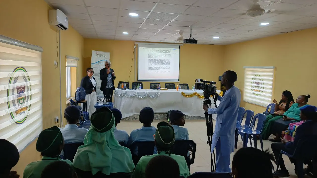 The CEO Dr Benjamin Odeka addressing the students and educators about the purpose of the debate competition