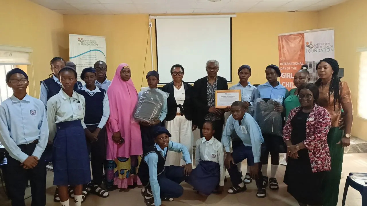 The second runner up team with the Lady Helen Child Health Foundation with the Government Day Secondary School Team and the representatives of the FCT Education Board