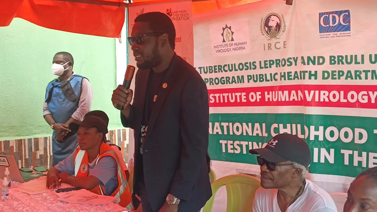 Dr Garba Abdulrazak speaking on the efforts his programs have put in to contribute to the health of children