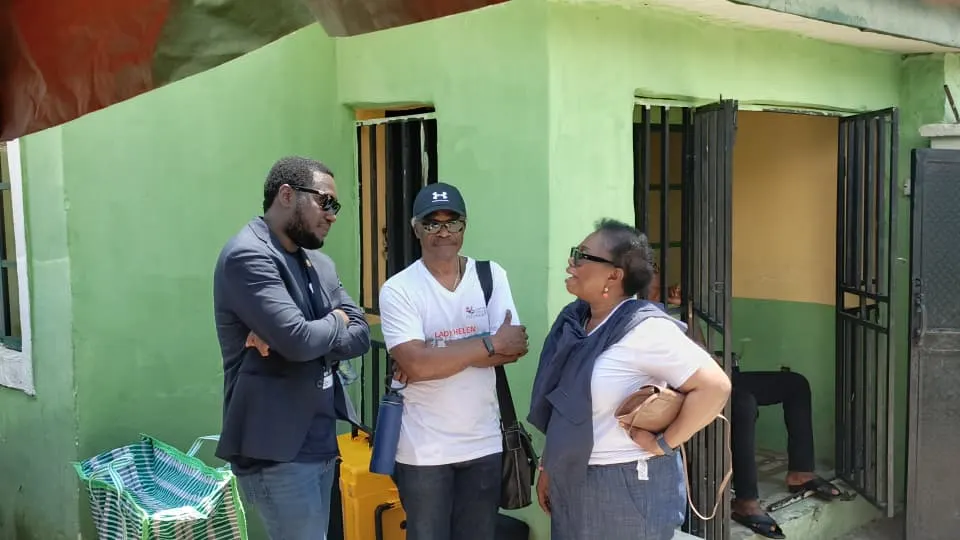 Dr Benjamin Odeka, Dr Francesca Odeka and Dr Garba Abdulrazak conversing together