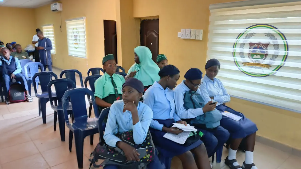 The debate representatives from Government Secondary School Garki and Command Secondary School preparing for the competition