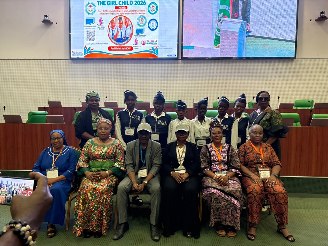 LHCHF CEO, MD and guests with GSS Karu students