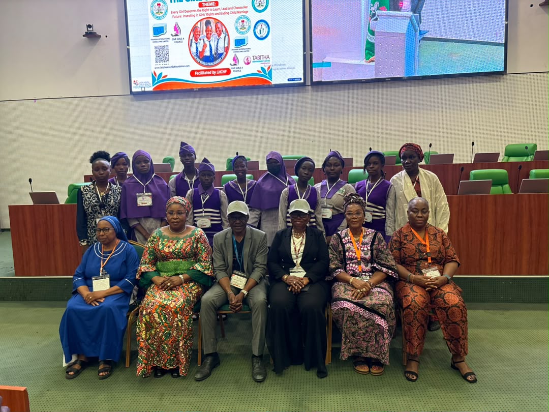 LHCHF CEO, MD and guests with GSS Jikwoyi students